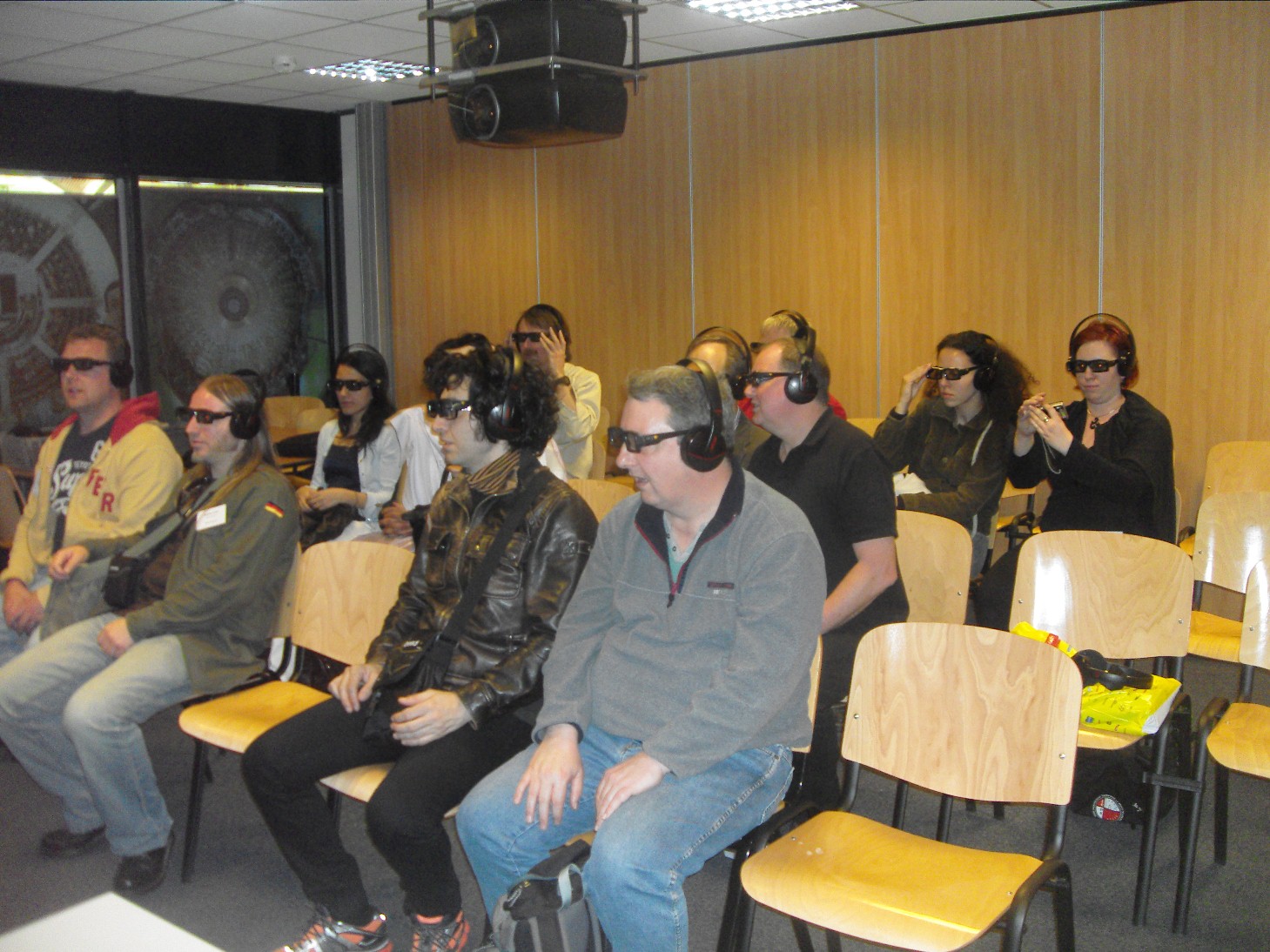 Watching the 'Making of ATLAS' 3D clip Watching the 'Making of ATLAS' 3D clip